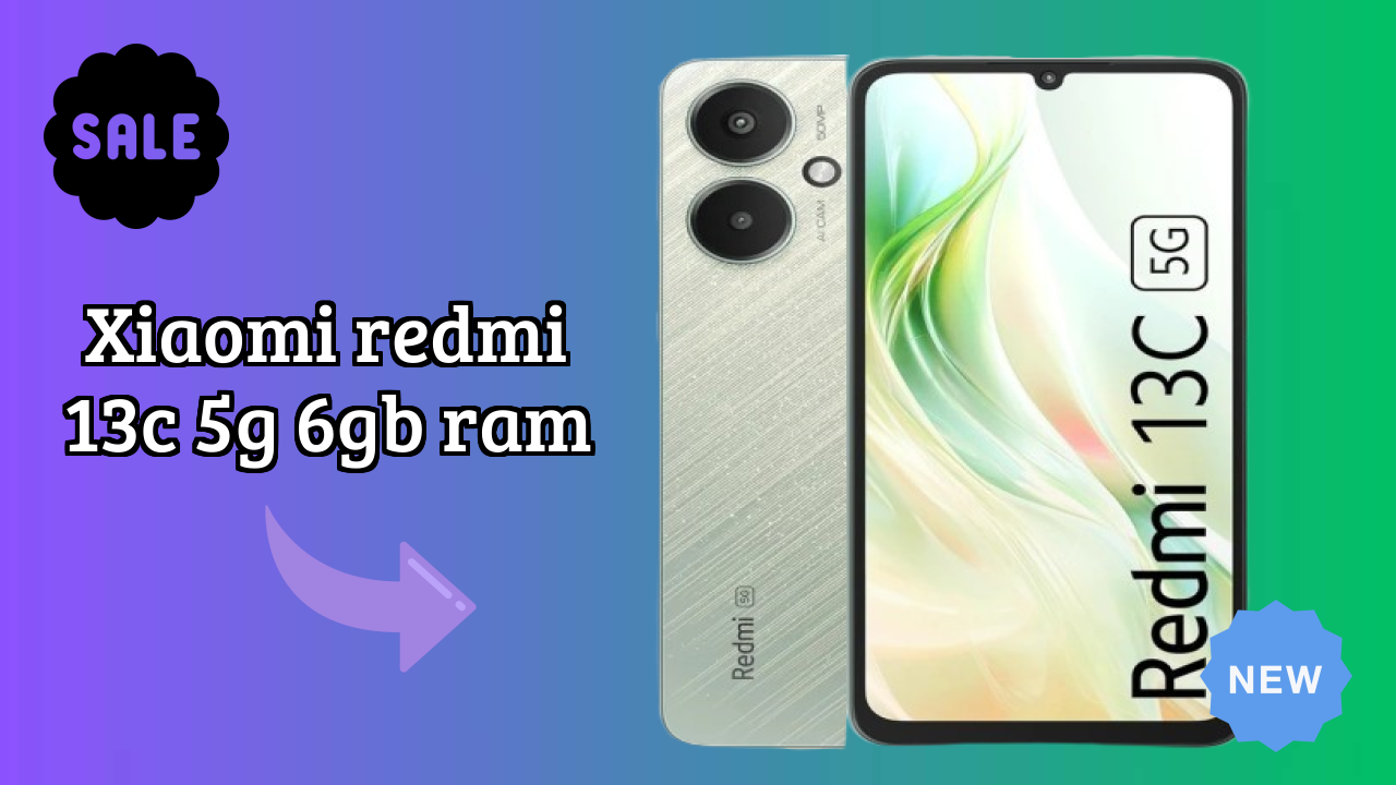 Xiaomi Redmi 13C 5G 6GB RAM Display Analysis: 6.74 Inches (17.12 Cm) Screen
